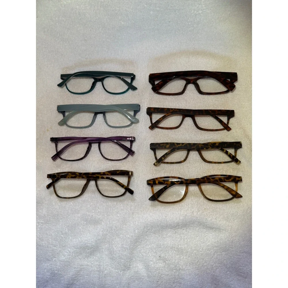 Foster Grant & Other Reading Glasses 1.50‎ Women  8 Pair Lot Tortoise Purple